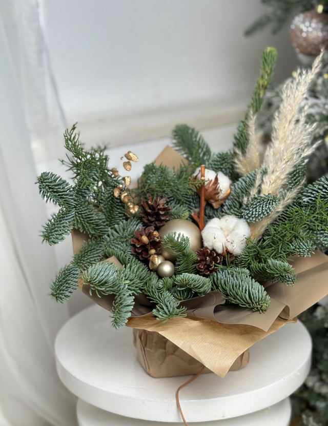 Композиция №409 новогодняя коллекция "Лесное Рождество"