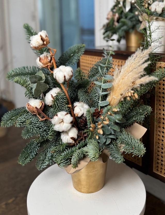 Композиция №408 новогодняя коллекция "Лесное рождество"