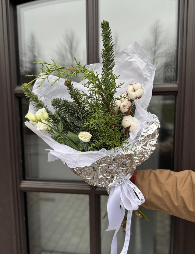 Букет №405 новогодняя коллекция "Лесное Рождество"